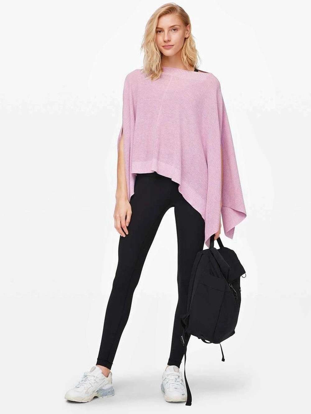 lululemon Forward Flow Poncho Pink Knit Sweater